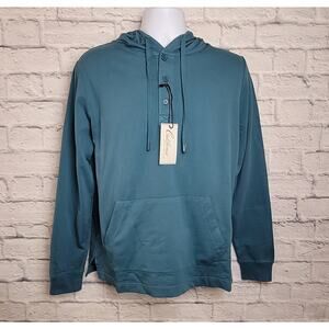 California Shirt Mens Size Small Henley Hooded Long Sleeve NEW with Tags